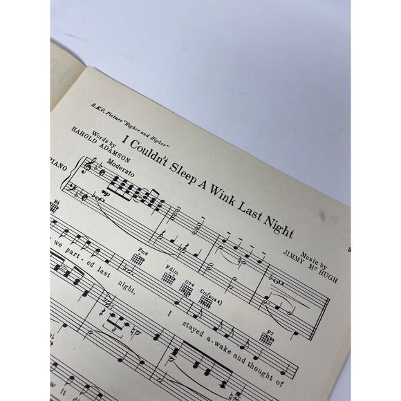 1943 I Couldn't Sleep A Wink Last Night Sheet Music Frank Sinatra Higher Higher - Picture 2 of 5